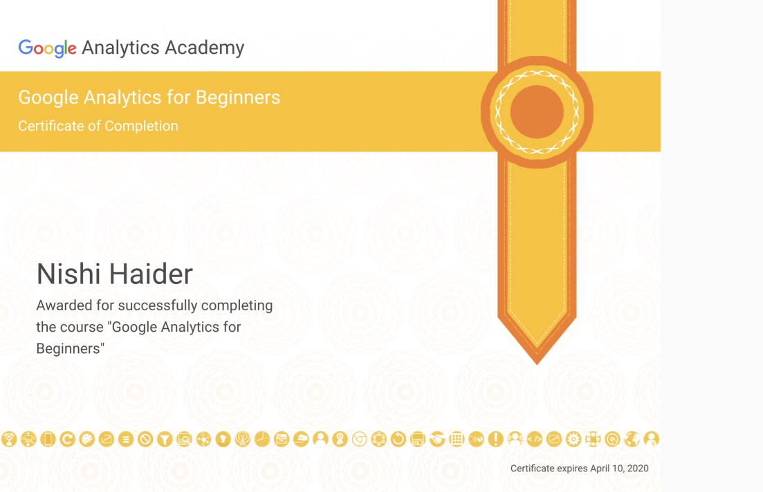 Google Analytics Certificate - Beginners